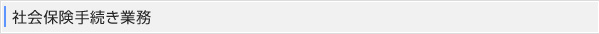 社会保険手続き業務